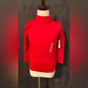 Old Navy Girl’s Size 4T Red Turtleneck Sweater